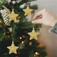 Glitter Star Ornaments