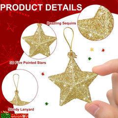 Glitter Star Ornaments