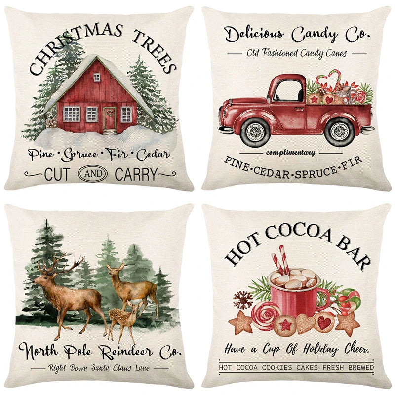 Christmas Throw Pillow Cover